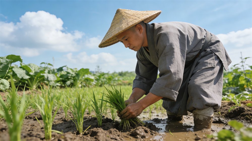 daphn_noxo881's tweet photo. [A hardworking 倌 handles irrigation for the 耪 field without a lazy move, even when he’s a bit 瘫 after a long day of work!]， https://t.co/u8XynIRnPr