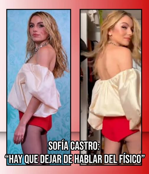 yankadantas's tweet photo. Photo by Hey Chisme on September 01, 2026. May be a meme featuring people, hair, and the text: “SOFÍA CASTRO: ‘We need to stop talking about appearance. ’ https://t.co/rX32ELiurh