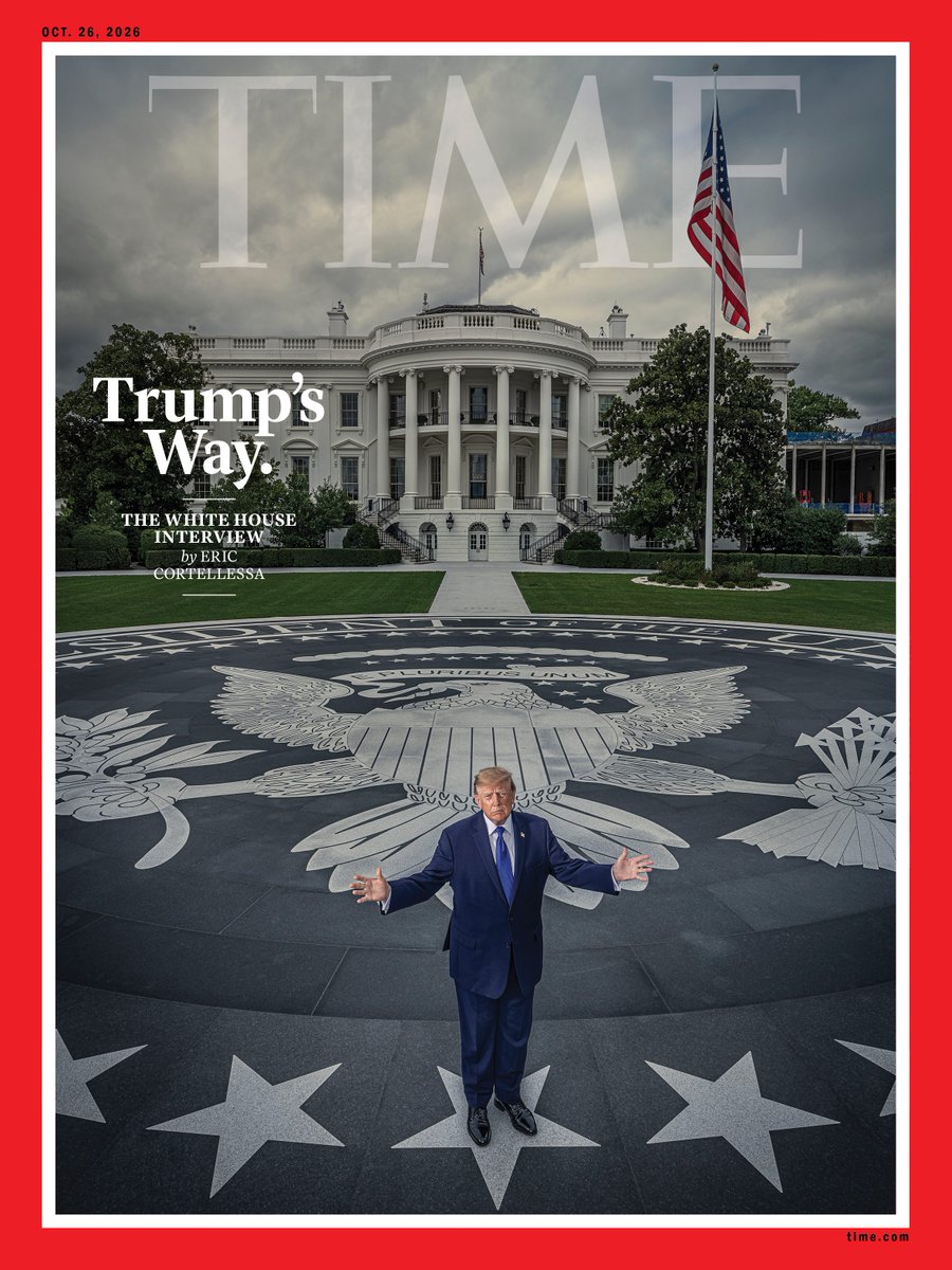 TIME's tweet photo. TIME’s new cover: Inside our 75-minute interview in the Oval Office: What Donald Trump has built. https://t.co/rt6K5dpuHT https://t.co/Yur2YBrkaO