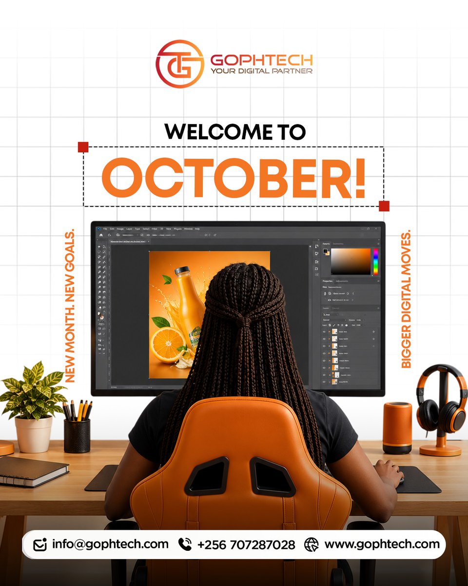 GophTech's tweet photo. WELCOME TO OCTOBER!

A new month means new goals, fresh ideas, &amp; bigger digital moves

 we’re ready to turn creativity into impact and ideas into digital experiences that help your brand stand out

New Month. New Goals. Bigger Digital Moves

#GophTech #WelcomeToOctober https://t.co/sRZgNYkTan