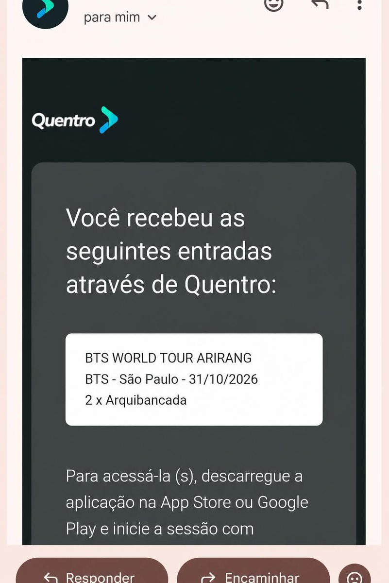 palomabtas's tweet photo. VENDO 2 INGRESSO SHOW BTS 31/10 e 28/10
São Paulo 

2 pra cada dia!
410,00 cada

Comprovo os ingressos e identidade
Obs: transferência liberada!

🎟️ SETOR: 2x arquibancada meia entrada dia 

#ingressos #Arirang #army #world #TouringPeach https://t.co/mOlYh5LzBI