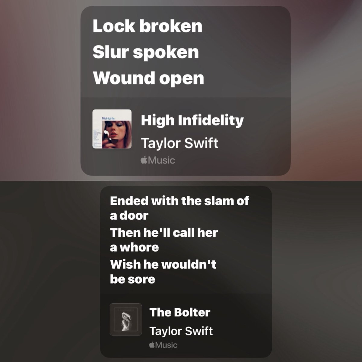 swiftscardigan's tweet photo. thinking thoughts….

high infidelity —> the bolter https://t.co/arT7vMlXo6