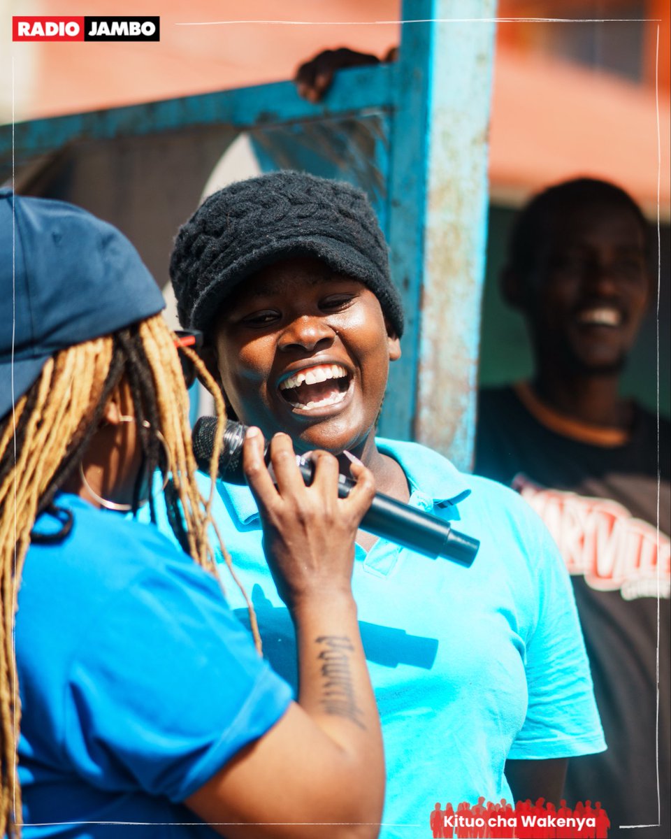 RadioJamboKenya's tweet photo. All smiles because @Postbank1 iko area🔥🔥🔥.

#PostBankConnect #SAYE #SaveAsYouEarn #KituoChaWakenya https://t.co/Vg15yAjXT8
