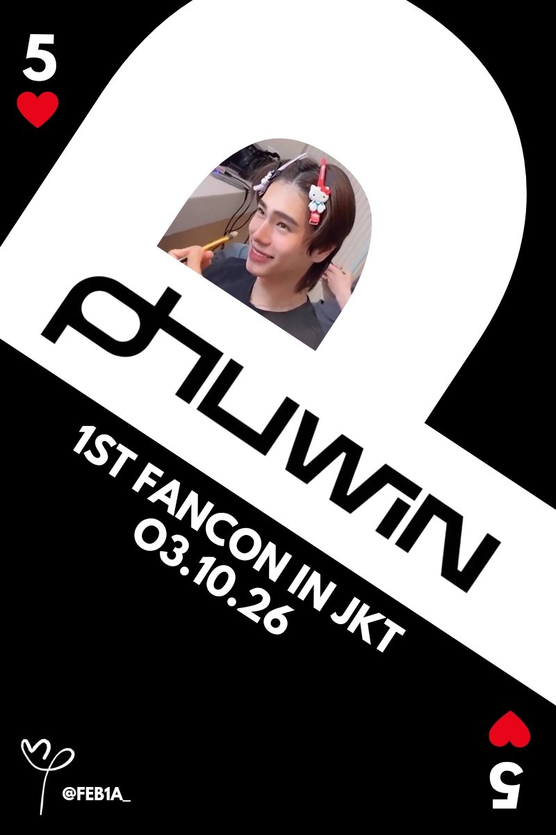 feb1a_'s tweet photo. ✨Phuwin 1st Fancon in Indonesia✨
Super Cute Alert!  
🎀PHUWIN HAIR CLIP! 🎀
freebies by @feb1a_

Balai Kartini 03.10.26
See u if u can find me
RT &amp; Like to spread the♡

Can’t wait to see everyone there!
Let’s make 🎀-tiful memories together! 🐾
#2026Phuwin1stFanconinIndonesia https://t.co/WSo1WowJu1