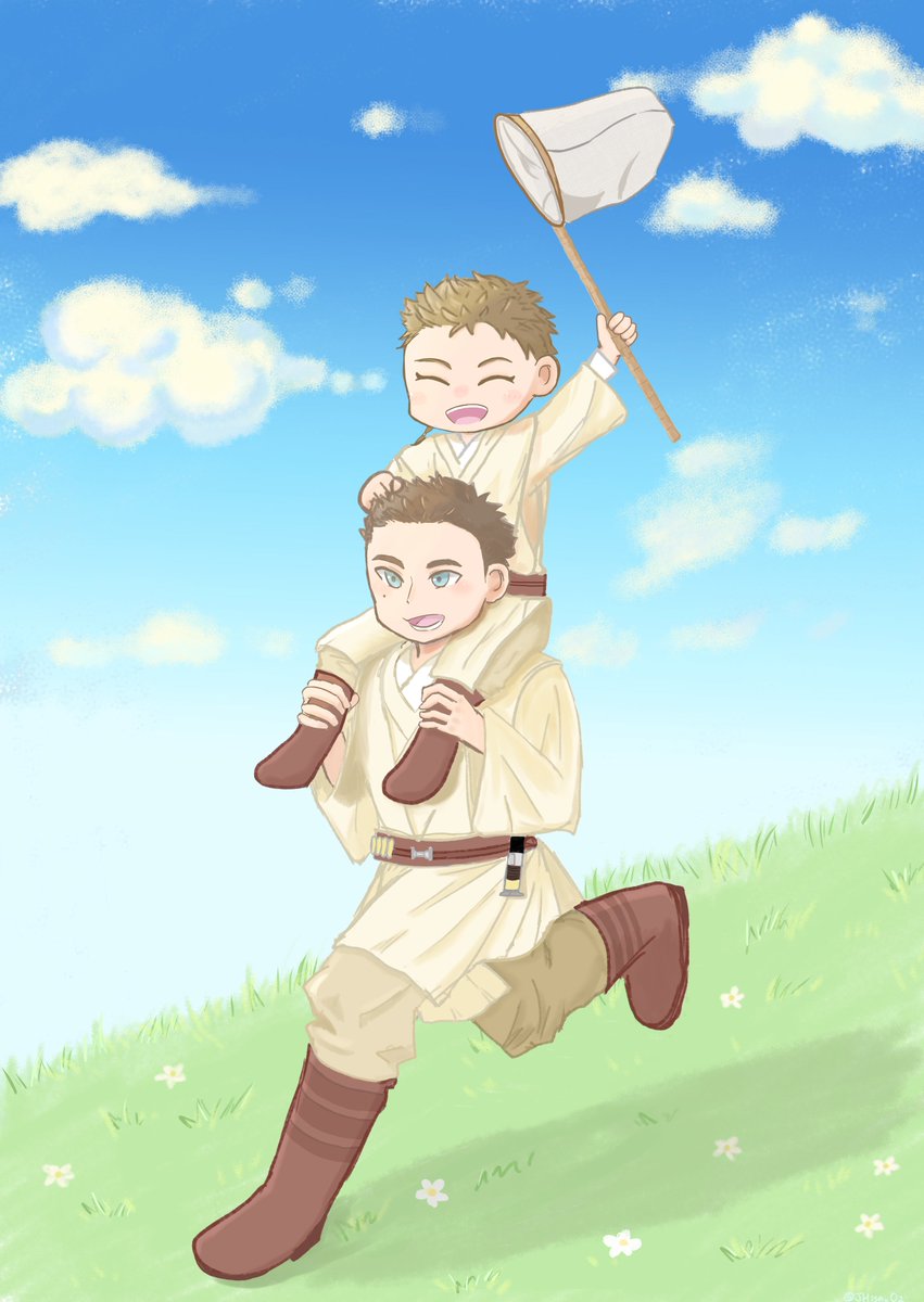 JHisa_O2's tweet photo. オビワンとアナキン
子供の頃にもっといい思い出があってほしかった…という妄想 https://t.co/nRF9fdgImd