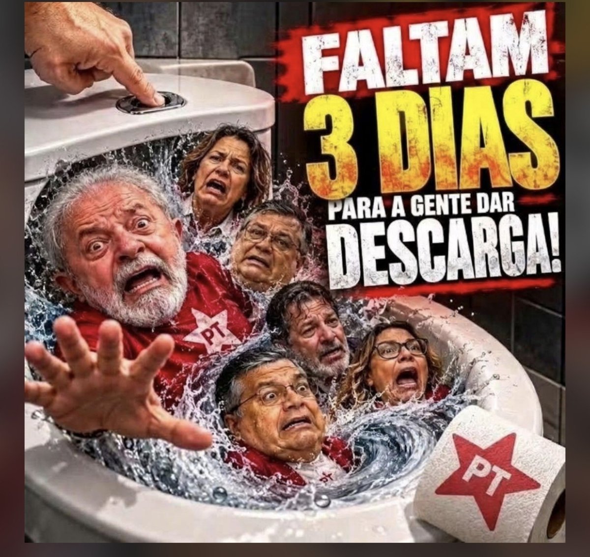 Gardenalpequen3's tweet photo. O BRASIL vai dar descarga e mandar todos pro esgoto.. https://t.co/OKwQfLXaJM