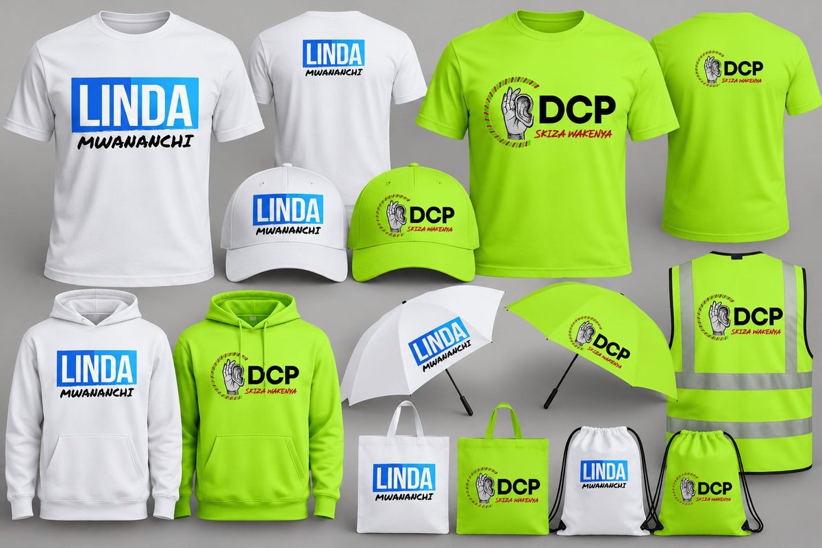 _amawear's tweet photo. 🗳️ Campaign season is here! 🔥

Campaign merchandise printing is now available at AMA Collection. 👕🧢🦺

T-shirts, caps, polos, reflectors, umbrellas &amp; more — customized to your campaign needs.
📞 0797 732 458
📍 Ronald Ngala Street, Nairobi
#CampaignMerchandise #AMACollection https://t.co/2gEfpD88Xn