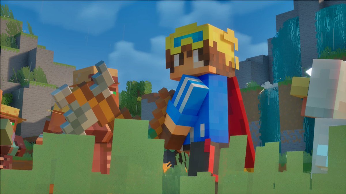 ewanhowell5195's tweet photo. I made a mod for using your own custom skins in Minecraft Dungeons 2! https://t.co/m2EVN7Y1y1