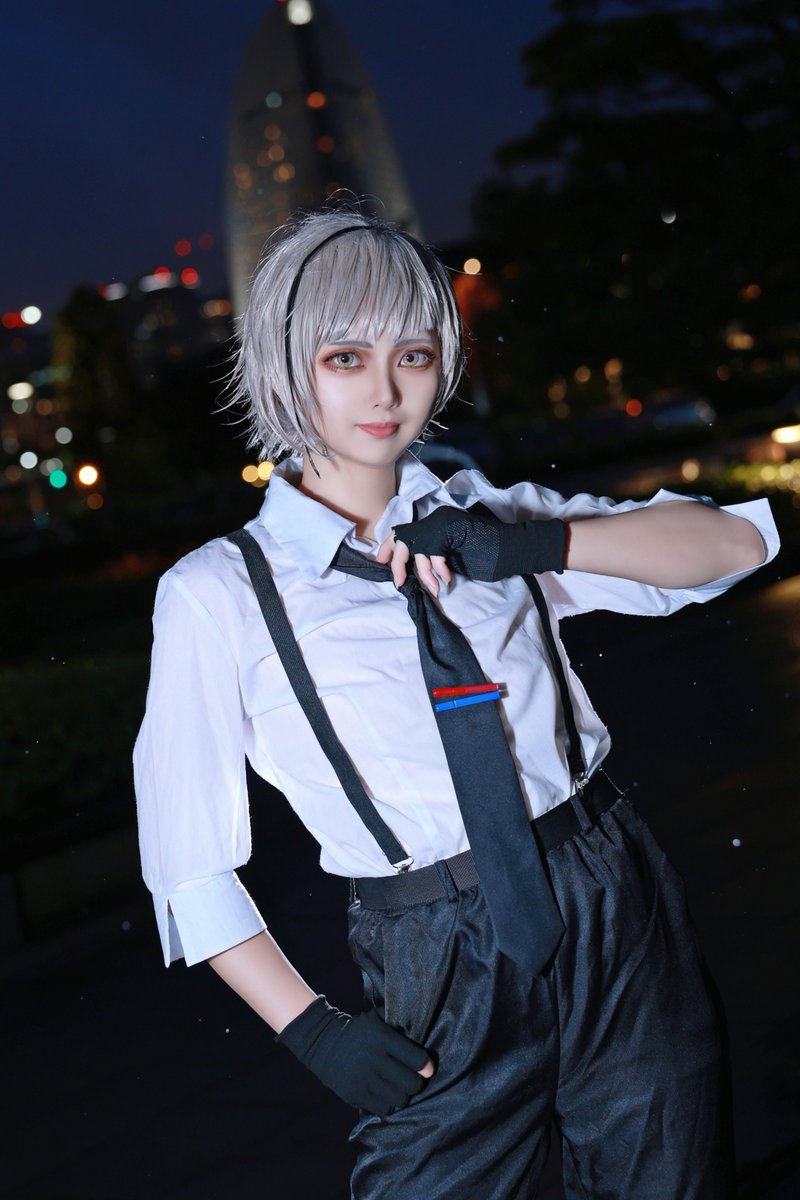 AkatsukiAkane05's tweet photo. ⚠コスプレ/BSD
─夜は、少しだけ静かだ。
📸@Lond85777025
#ココフリ
#bsdcosplay https://t.co/whpty7TBEA
