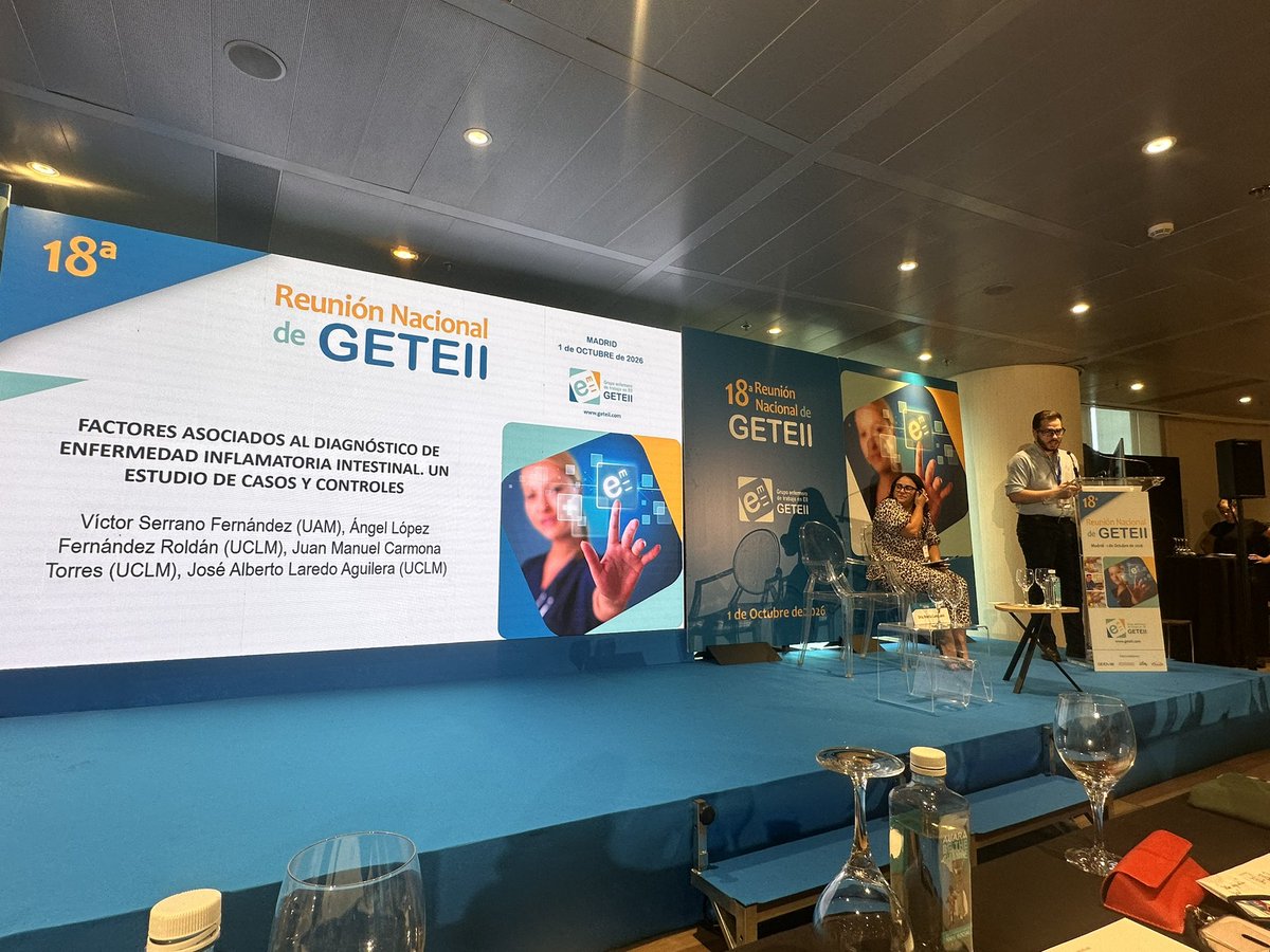 GETEII's tweet photo. Empieza la sesión de Comunicaciones Orales moderada por Noelia Cano. 
1.Factores asociados al diagnóstico de EII. Un estudio de casos y controles. 
V. Serrano https://t.co/3xg9FtmmIK