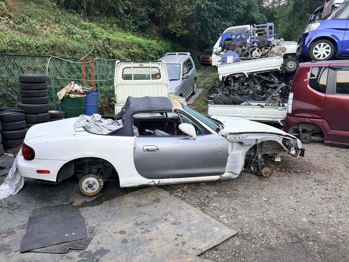 yukitiP's tweet photo. 【ご報告】

盗難・行方不明になっていたNBロードスターですが、無事に車体が見つかりました。

本日、芳賀の富士山公園付近で午前9時ごろに車体の目撃情報があり、その後昼ごろには現地から無くなっていたため心配していましたが、役場の方の通報により車屋さんへ引き上げられていたことが分かりました。

拡散してくださった方、目撃情報を送ってくださった方、現地確認やドラレコ確認をしてくださった方、本当にありがとうございました。
皆さんのおかげで情報が広がり、発見につながりました。

これから警察や保管先と確認を取りながら、車両状態の確認と引き上げを進めます。

取り急ぎご報告とお礼になります。
本当にありがとうございました。

#車盗難 #盗難車 #NBロードスター #ロードスター #盗まれた #栃木 #高根沢