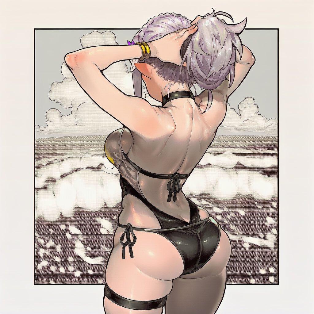 Fanjook's tweet photo. Four beautiful swimming suit from Re:Zero ✨
Emilia, Ram, beatorisu &amp; Shaula 💜

Who caught your eye first? 👀

#ReZero #Emilia #Rem #Ram #Shaula #ReZeroAnime #AnimeArt #AnimeGirls https://t.co/MPzUauAcKL