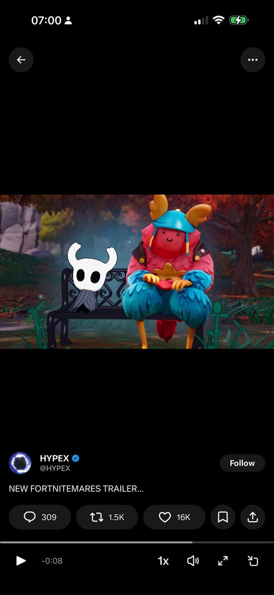 AvordaFae's tweet photo. HOLLOW KNIGHT IN FORTNITE!!!!! https://t.co/X1oNDEs7gt