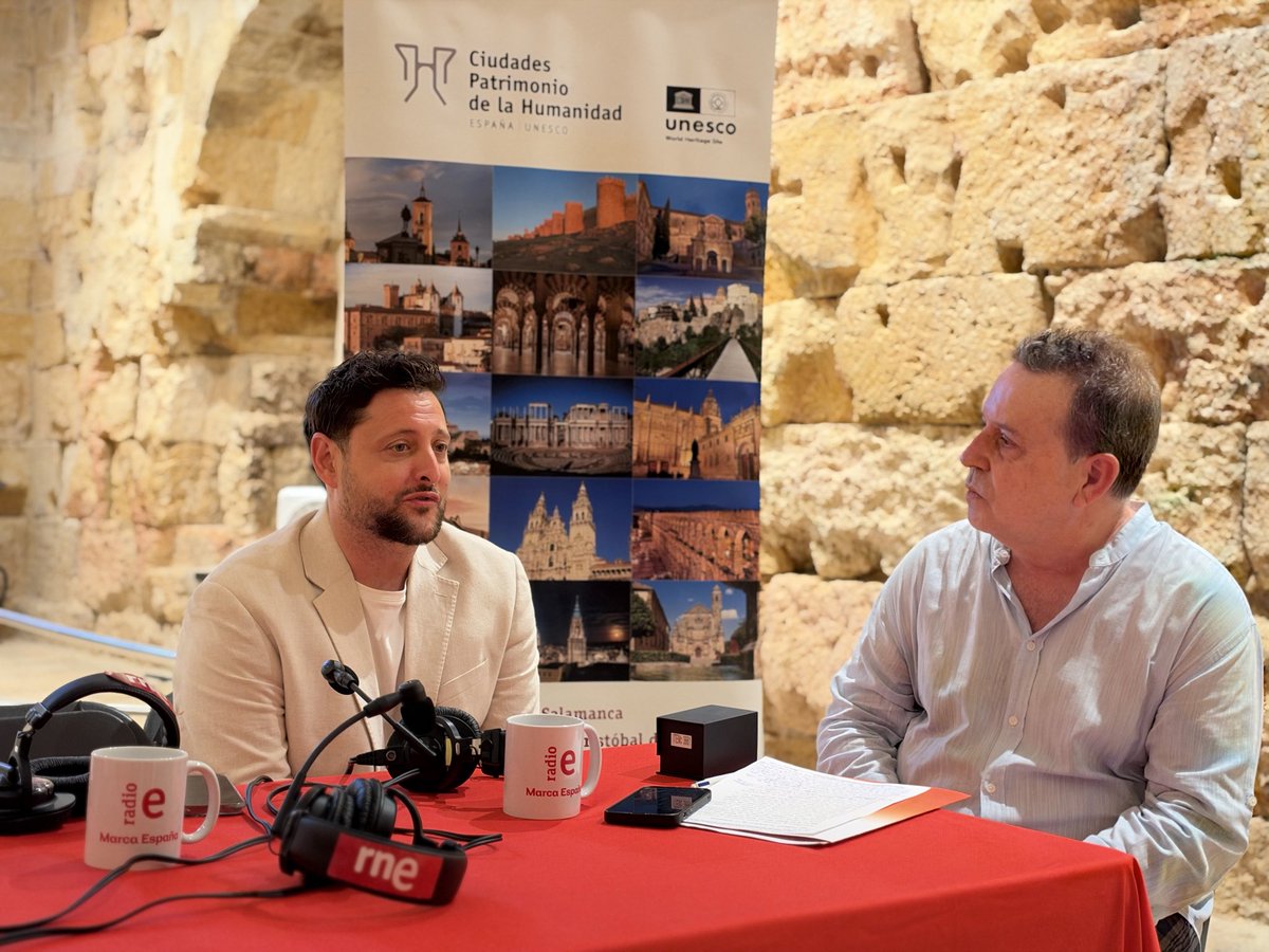 GrupoCPHE's tweet photo. Iniciamos una nueva colaboración con @_rtvemarcae para reforzar la proyección internacional de nuestras quince Ciudades Patrimonio de la Humanidad de España ✨, a través de una sección mensual en el programa

🎙️ Todos los episodios estarán disponibles en las plataformas de RNE https://t.co/41Fb3gfcVG