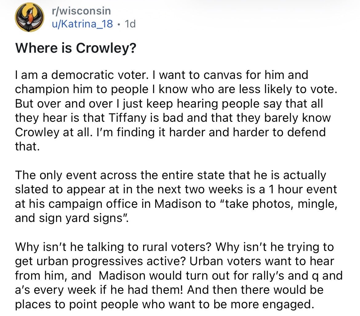 connnnobi's tweet photo. Anyone with half a brain cell knew Hong was the more electable candidate. Tony Evers and the establishment dems sold all of us out https://t.co/5i4nafBW5q