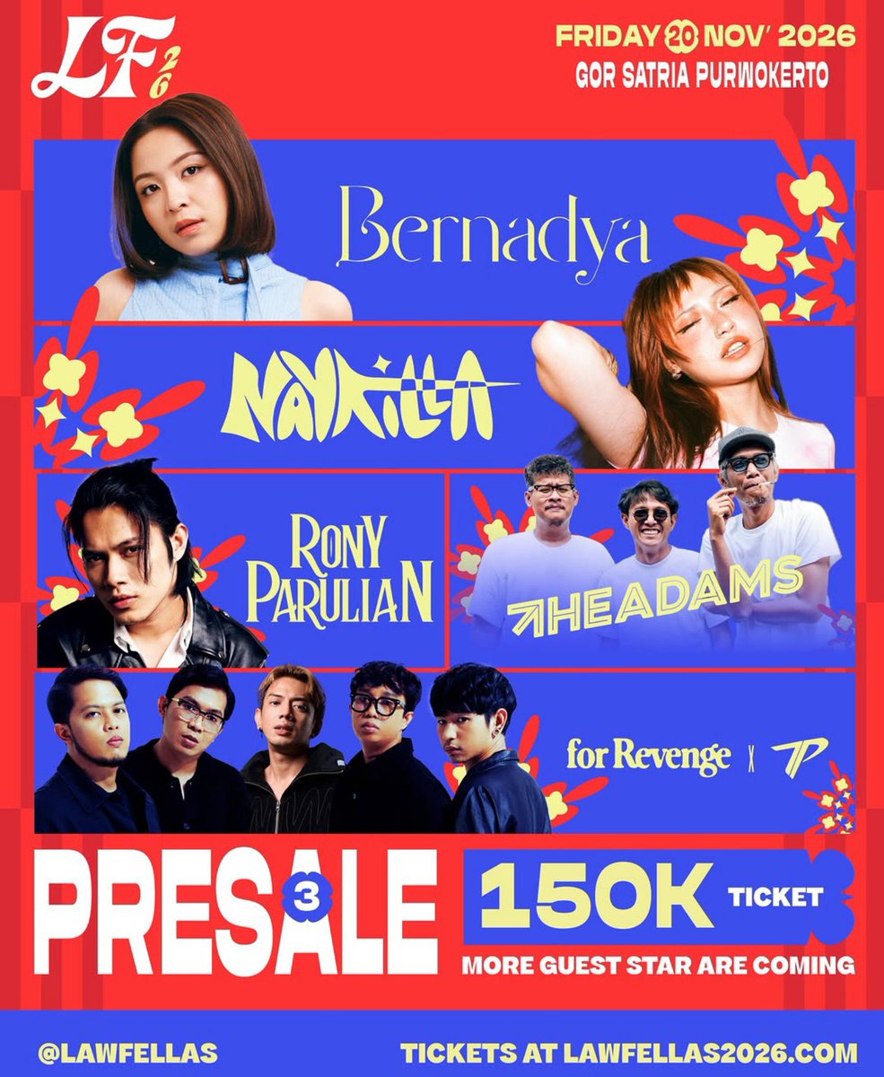 We_R1JawaTengah's tweet photo. SPECIAL PRICE is back!
Siapa yang kemarin kehabisan promo PRESALE 2?

Jangan khawatir, karena WeR1 Jawa Tengah kembali memberikan promo “Special Price” PRESALE 3 untuk teman-teman WeR1 🥳

Tiket bisa diperoleh di link berikut
https://t.co/1jMvMvdGvd

#LawFellas #WeR1JawaTengah https://t.co/AlZYWzZsAx