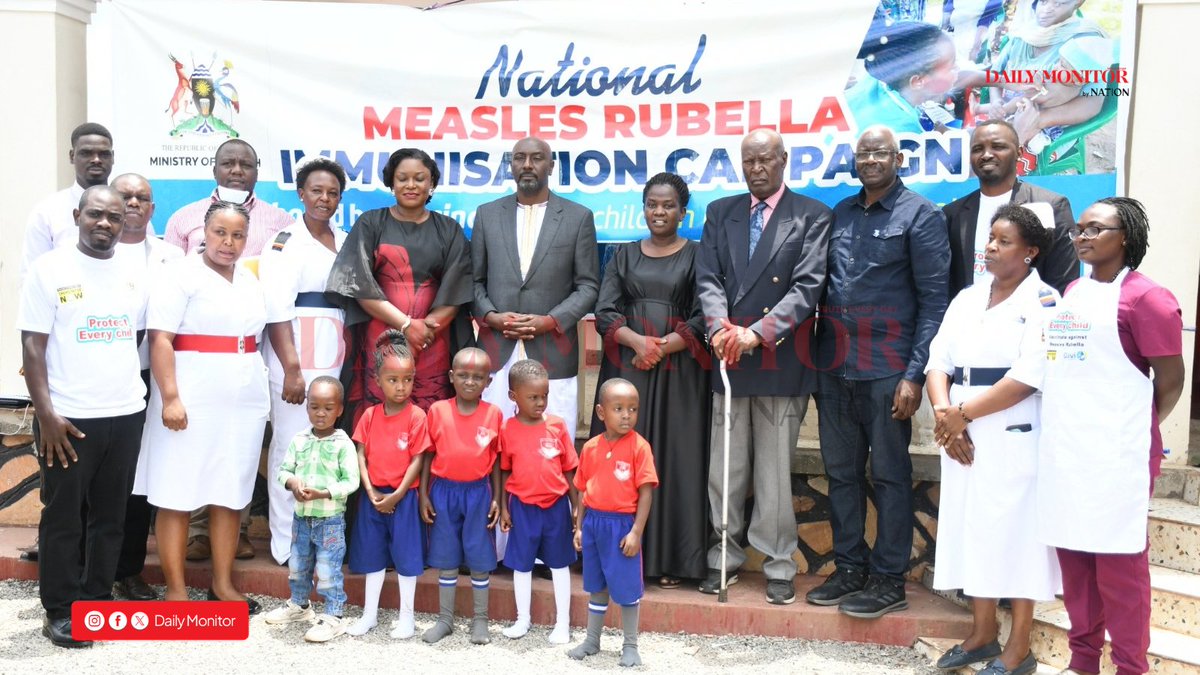 DailyMonitor's tweet photo. PICTORIAL: Tooro King Edward Rukidi Nyabongo I has launched the measles-rubella vaccination exercise at Karuziika Palace in Fort Portal City. The five-day nationwide exercise targets children aged nine months to five years. The Omukama urges parents and caregivers to embrace the vaccination exercise.
#MonitorUpdates
📸: Alex Ashaba
