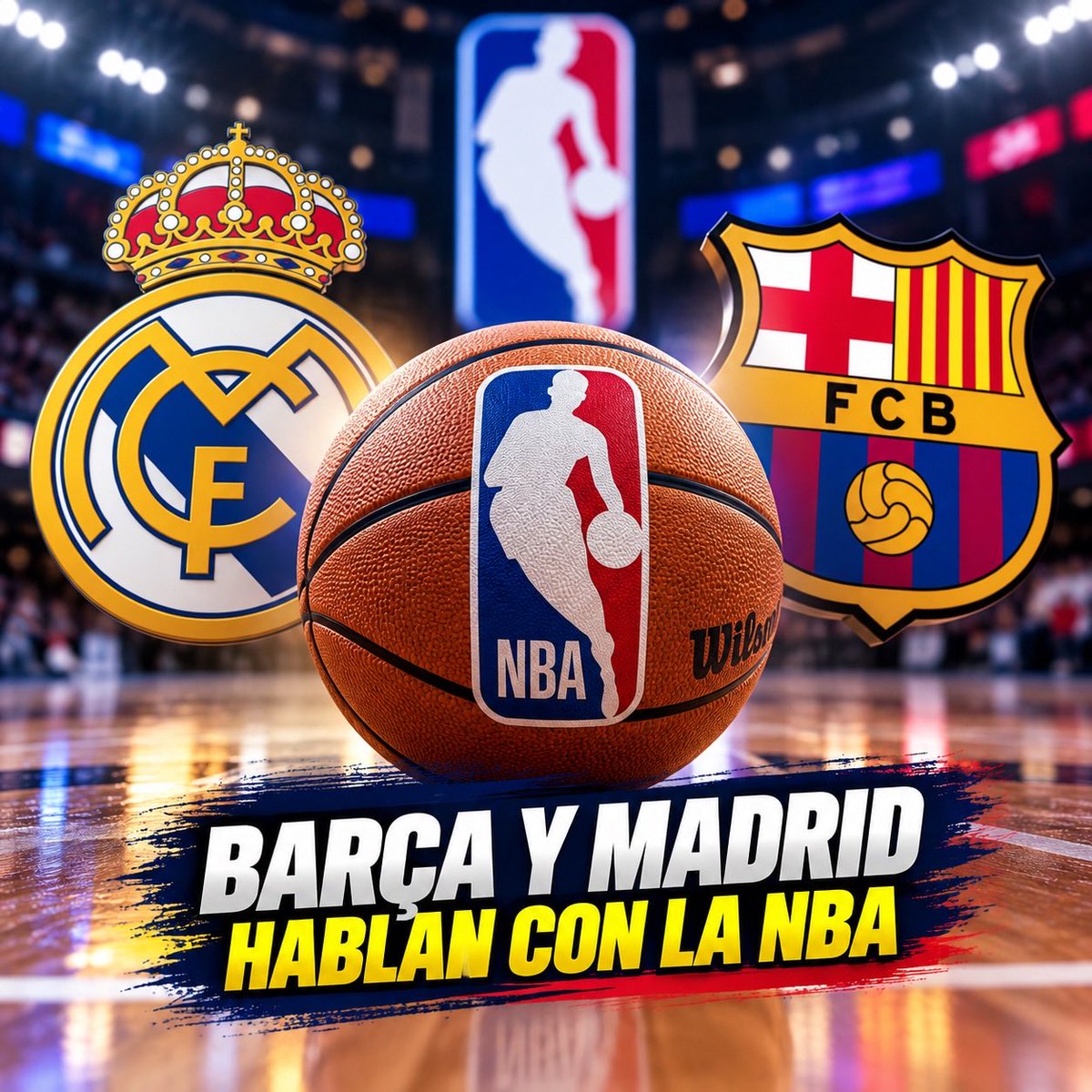 GOALSTATSLAB's tweet photo. 🏀 Barça y Real Madrid mantienen conversaciones privadas con la NBA sobre el proyecto NBA Europa. La nueva competición europea tiene previsto comenzar en octubre de 2027 y la NBA avanza en sus contactos con grandes clubes del continente. https://t.co/CKT7iWvxHM