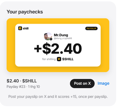 dung_crypto98's tweet photo. I got paid to $SHILL 💸 https://t.co/xlyZesYfqf https://t.co/5ZG4u9qK16