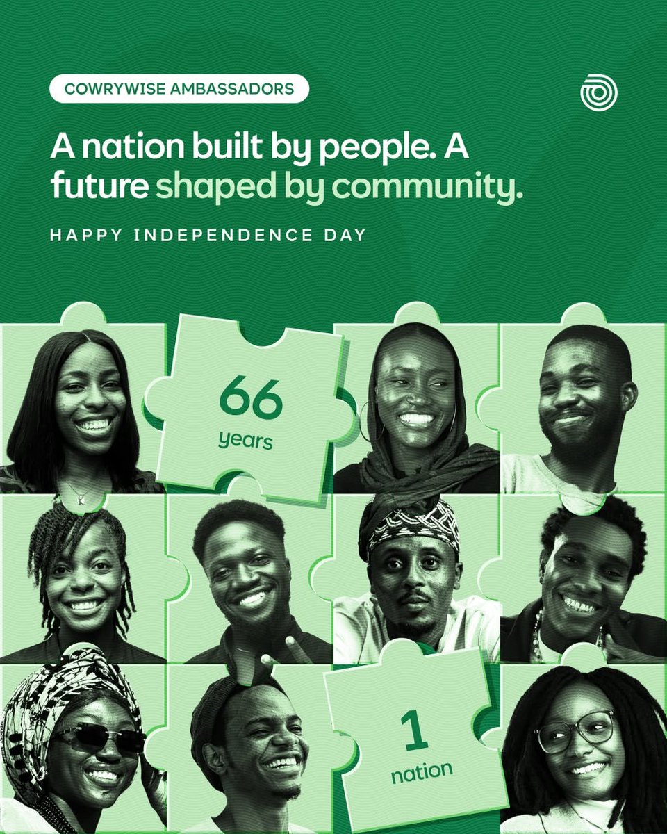 Erdermm's tweet photo. Nigeria is more than a place we call home. It’s a story we all have a hand in writing.

Here’s to shaping the community we love, and a country that’s ours. 

Happy Independence Day Cool Kids. 💙 https://t.co/QnlAFDCfmN