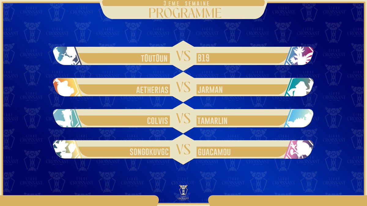 Ligue_Croissant's tweet photo. Voici les matchs qui seront diffusés pour cette 3ème Semaine de la Ligue Croissant 🔥 https://t.co/qGK3C1Kzd9