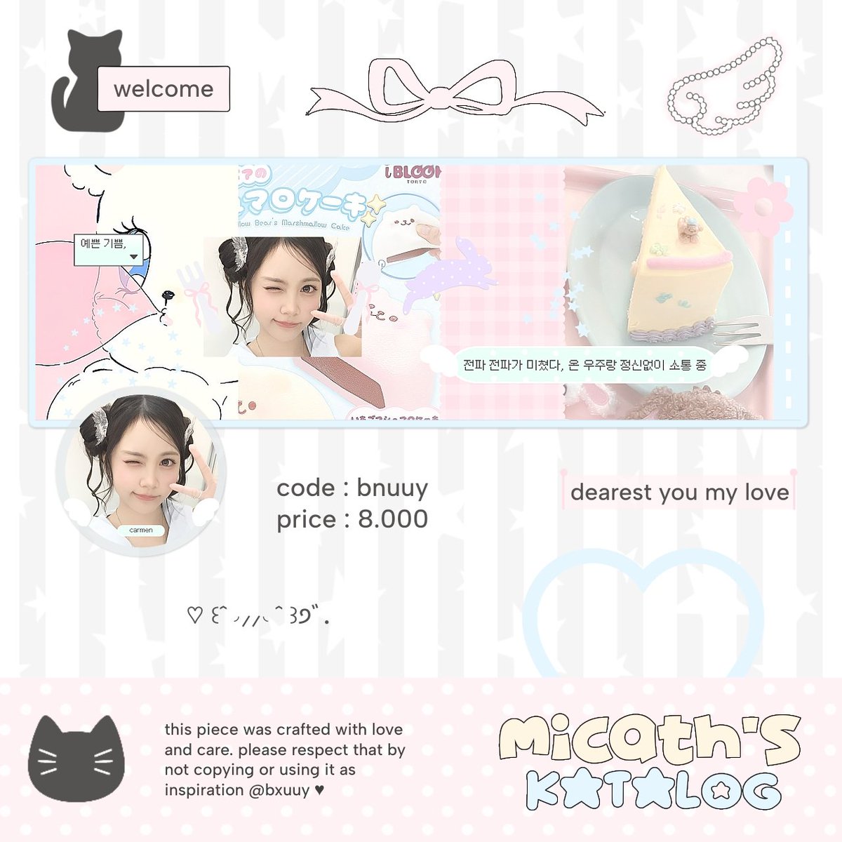 bxuuy's tweet photo. help repost nya ya :3 thank u! 

ayo kenalan dan ospekin 8 katalog layout ku dan set up nya yuk ♥ kalo ada kemiripan tolong banget dm baik-baik ya 🙏 terima kasih banyak #zonauang https://t.co/FZpfsBO3SC