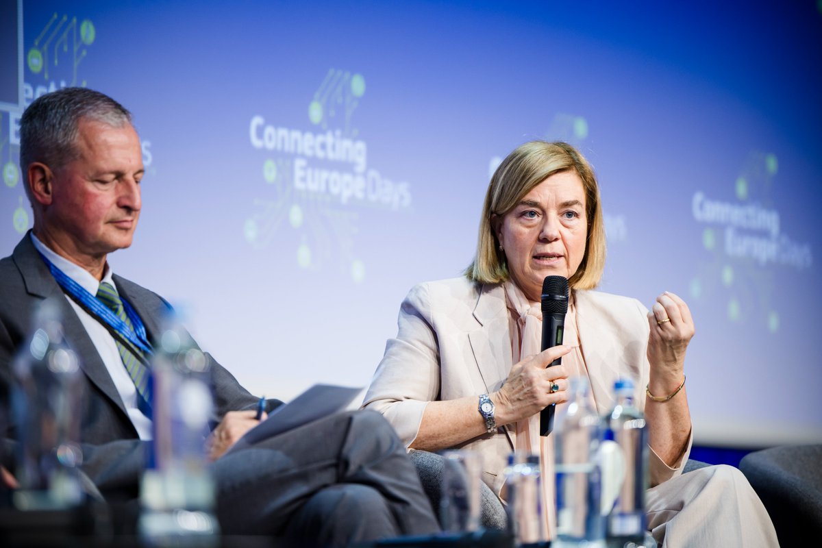 PalomaAbaEU's tweet photo. A pleasure to join a panel at the Connecting Europe Days 2026, Europe’s flagship mobility event.
We discussed how to build on the 2021-2027 simplification measures and make CEF project delivery even more straightforward over the next 7 years
https://t.co/B4P4eEY2nK 
#CEFTransport https://t.co/JfnCe5srtd