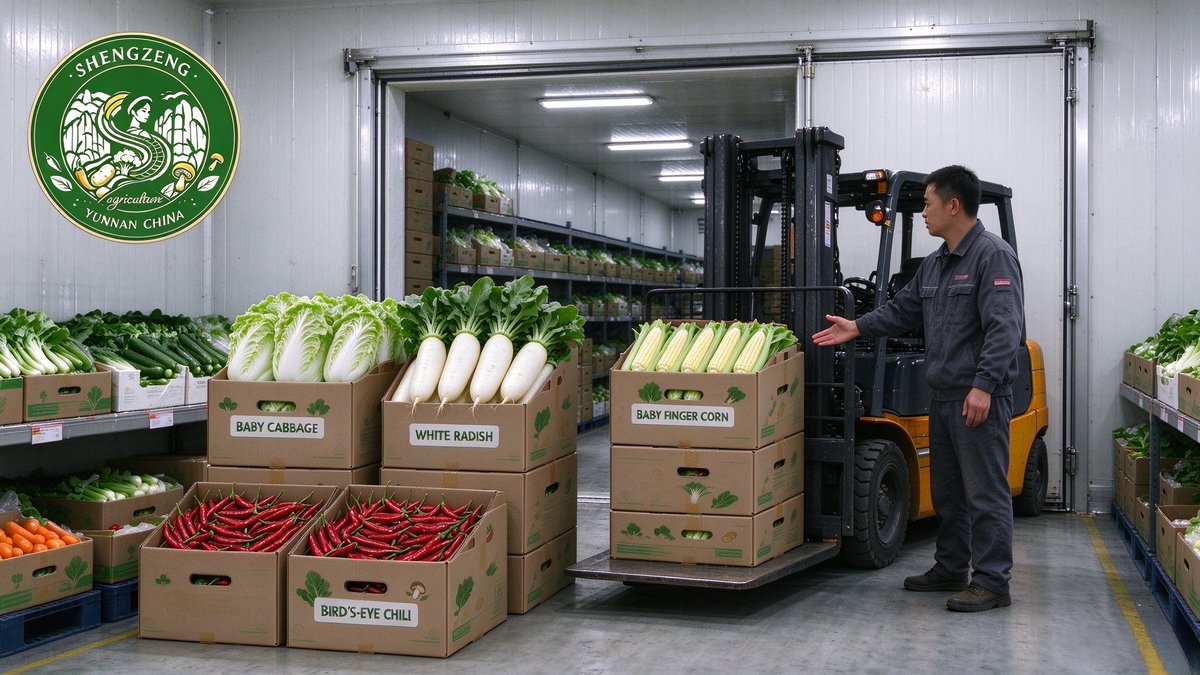 shengujing's tweet photo. Yunnan produce full pre‑shipment workflow for SEA: pre‑cooling, custom mark, FCL/LCL, railway/sea, customs‑quarantine support. Check bio‑email for logistics proposal. #ColdChainLogistics
#yunnan #export https://t.co/6NgtVyU2hW
