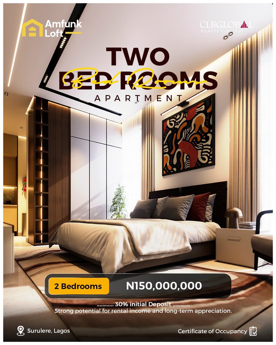 King_E_Philips's tweet photo. Studio unit is Sold OUT
1 bedroom apartment is now 105million
2 bedroom apartment is now 150million
3bedroom apartment is now 150million https://t.co/Ry87dRr2iX