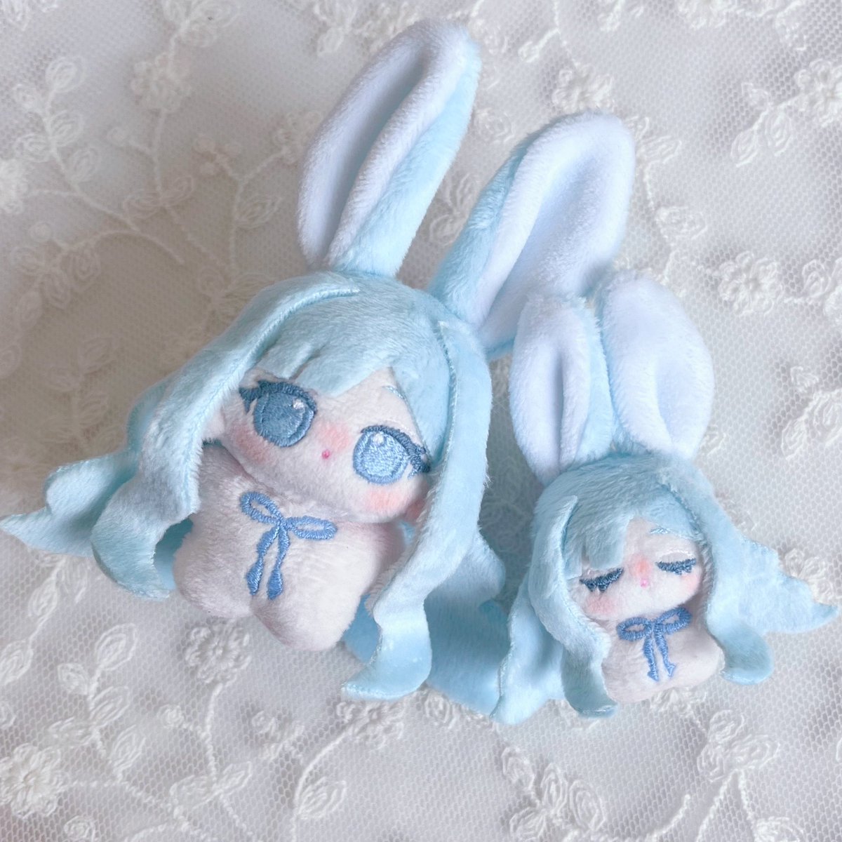 sukiyaki_nui's tweet photo. ぬいぐるみ抽選販売🐰

🩵応募期間:10/3(土)23:59まで

画像の5cm&amp;3cmぬいぐるみのセットを抽選販売いたします。
詳細は画像2枚目をご確認お願いいたします🙇🏻‍♀️
ご不明点などございましたらお気軽にお声掛けください！よろしくお願いいたします🌸

⬇️商品ページや応募ボタンはツリーにございます https://t.co/qOX3MBCwdV