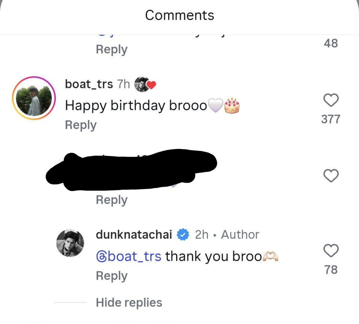DNUpdates_Inter's tweet photo. Ice: Hbd naaaaa
🐻‍❄️:thank you naa🫶

Jay:Birthday boy
🐻‍❄️:thank you ma'am

Lookjun: Hbd ja Dunk🎂✨️
🐻‍❄️:thank you jaa🫶

Boat:Happy birthday brooo🤍🎂
🐻‍❄️:thank you broo🫶

WISH DUNK ALL THE BEST
#AllTheBestDunk26 https://t.co/uByD01b4Y3