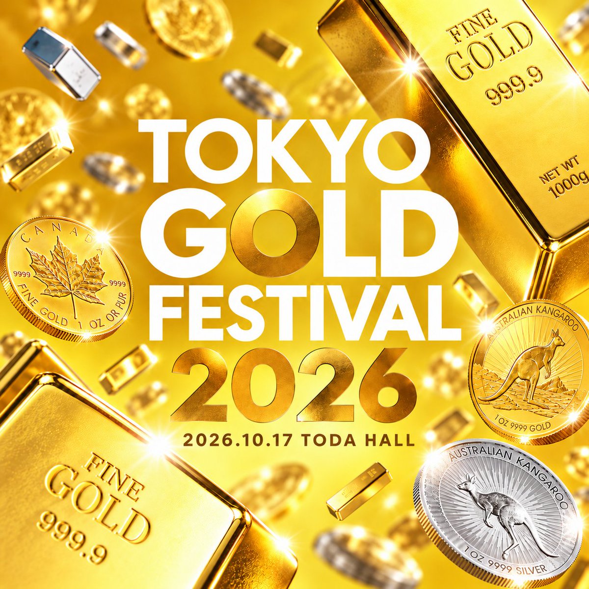 goldnewsjp's tweet photo. 【10/17（土）東京で開催！まもなく受付終了】

＜不透明な時代、どうなる金価格＞
▼金の祭典『ゴールドフェスティバル2026』
https://t.co/9Qyes1a5YU

開催まであと16日！
世界経済・地政学の動向から、国内金価格に影響を与える為替、そして今後のゴールド展望から注目テーマ、そしてゴールド投資の手段まで、第一線で活躍するストラテジスト、アナリストが集結し解説。本年度は貴金属に投資する個人投資家の方との座談会セッションもあり。

展示エリアでは本物のゴールドを手にもっての記念撮影や、ゴールドフォトブース、そしてスタンプラリーを始めとして、各企業の様々な企画展示まで。ゴールド、シルバー等が当たるプレゼント抽選会も。

会場＆オンデマンドのハイブリッドで実施いたします。

@BruceIkeGold @yurumazu
@KoheiMorinaga @kosuge_tsutomu
@hirokoFR @isaking2013
@Namio_dao @goldouji