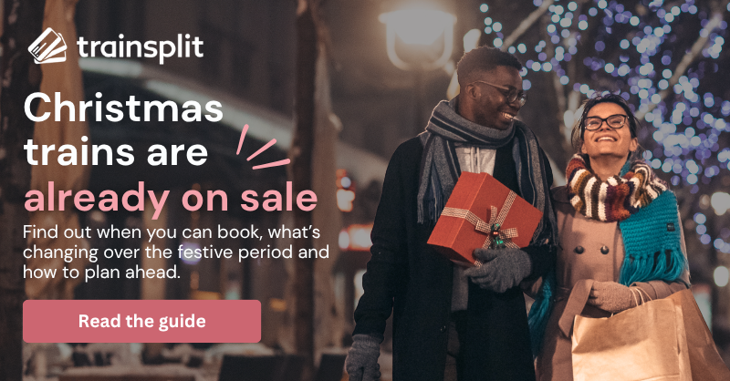 TrainSplit's tweet photo. Too early to mention Christmas? 🎄
We know it’s only October, but Christmas train tickets are starting to go on sale.

If festive travel is creeping onto your to-do list, we’ve done the digging for you.
👉 https://t.co/Xut2t8j0Of

#ChristmasTravel #TrainTravel https://t.co/VoJrAa792X