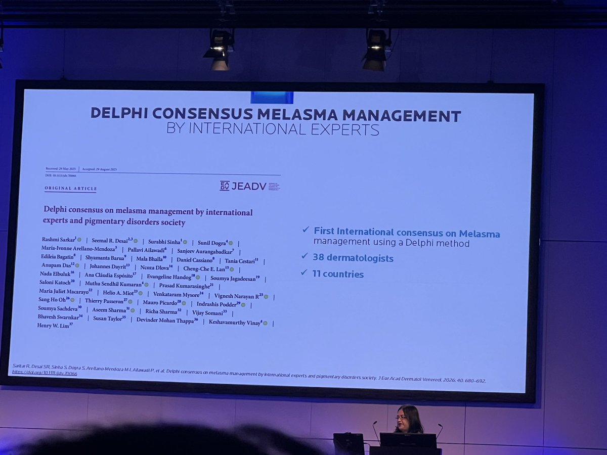 DrSuparuj's tweet photo. Update แนวทางการดูแลฝ้า จาก EADV 2026 ครับ Update Melasma Management from EADV 2026 #ฝ้า #รักษาฝ้า https://t.co/LYRJGfZsxx