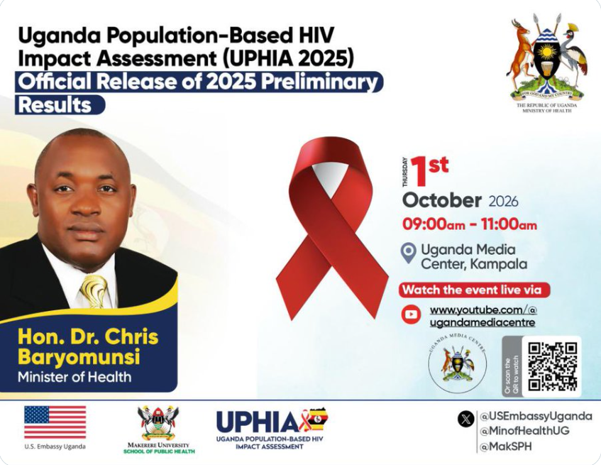 UNAIDS_UG's tweet photo. @UNAIDS joined partners this morning at the launch of the preliminary #UPHIA2025 results.

'UPHIA 2025 is more than a survey report. It is a national accountability instrument &amp; a timely evidence base for the next phase of 🇺🇬’s health reforms' @CHRISBARYOMUNS1  @MinofHealthUG https://t.co/NJFw70056H