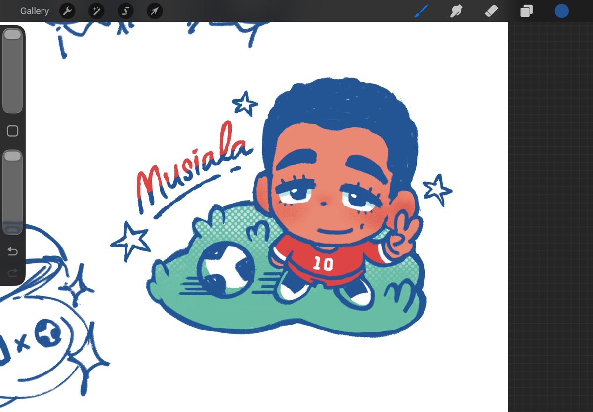 ribbittoo's tweet photo. jamal doodle from a while ago. he is very happy to play football ✌️ https://t.co/TsrDRYMtT6