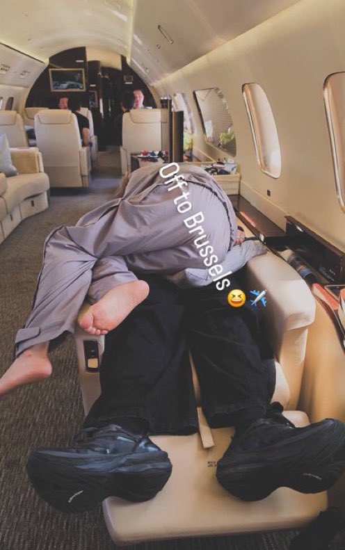 koomiversc's tweet photo. jikook saying they both slept good during first day rehearsals in brussels and this is  literally them sleeping while cuddling on their way to brussels…these coincidences 🫠🤔 https://t.co/bUmnuqqGFV