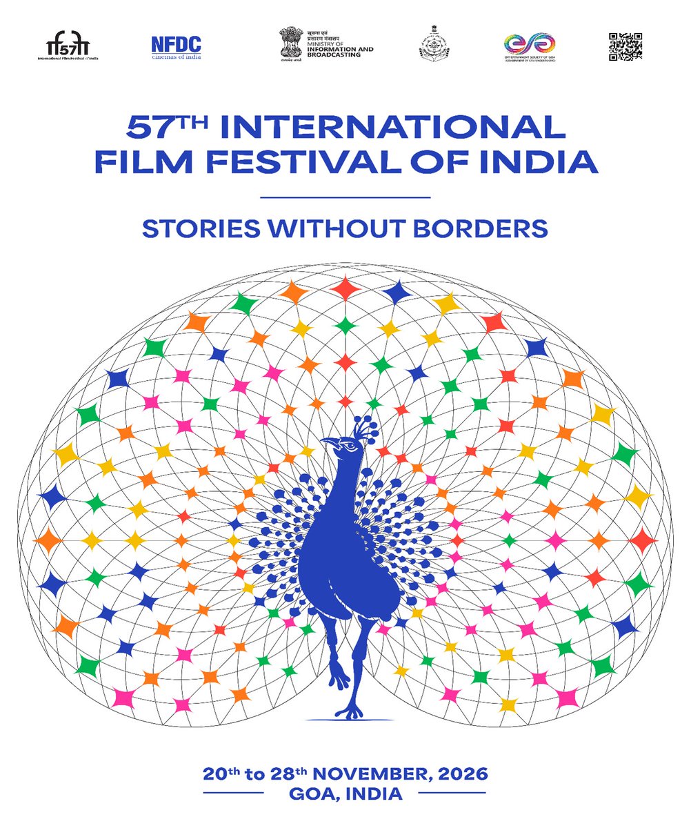 MIB_India's tweet photo. Media accreditation is now open for the 57th International Film Festival of India! 🎞️ 🎬
#IFFI returns to Panaji, Goa, from November 20-28, 2026, bringing together filmmakers, cinema professionals, journalists and film lovers from India and across the world. ✨
#IFFI2026 will showcase diverse stories and perspectives through film screenings, discussions, filmmaker interactions and networking opportunities, creating a dynamic platform for ideas, conversations and collaborations.
🧑💻 To register as a Media Delegate, visit https://t.co/vu557sueEs
🗓️ Last date for registration is October 15, 2026.
Read more: https://t.co/47p0bHg70N
#InternationalFilmFestivalOfIndia #IFFIGoa #IndianCinema #Cinema #MediaAccreditation