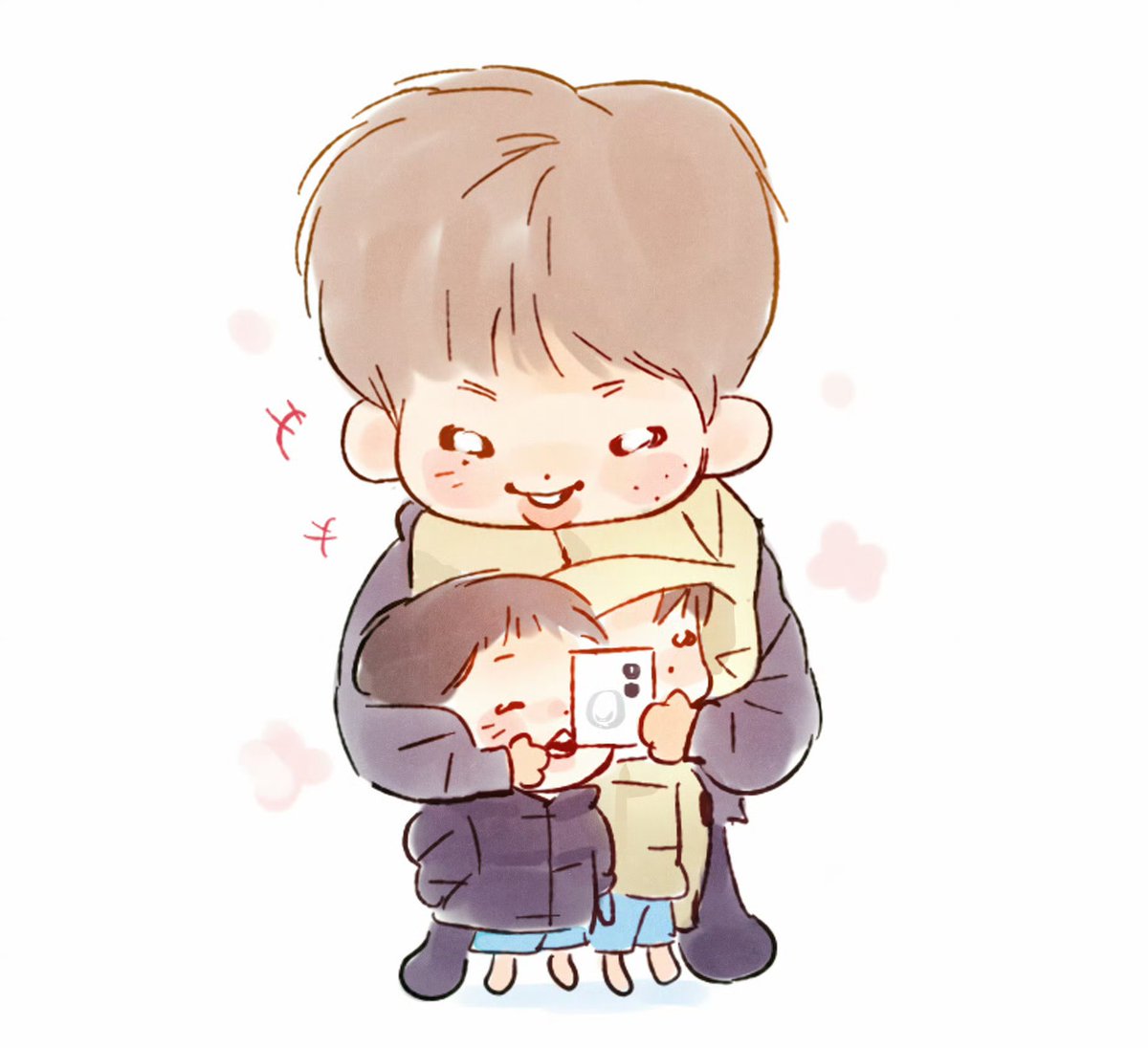 Ehuanmatoo's tweet photo. 企鹅一家的家族爱~~💗 https://t.co/wIrNAKEMbo