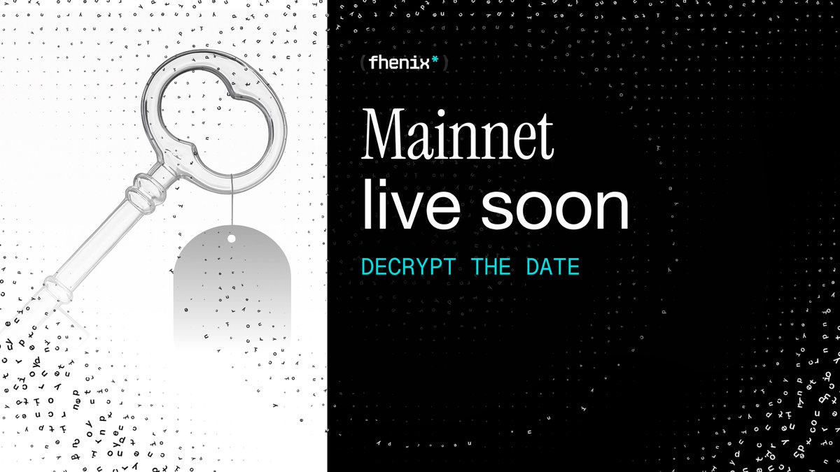 fhenix's tweet photo. Dual mode money goes mainnet in October

decrypt the date, link in replies https://t.co/GymInKlx1q