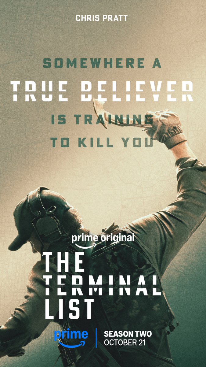 monqie100's tweet photo. Sometimes having one foot in the grave is an advantage. More than four years later, James Reece still has unfinished business. The Terminal List returns October 21 with a global espionage conspiracy tied to his family history. https://t.co/Rp52zzn1rt