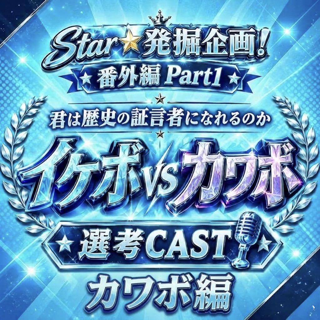 kansyo_yo_nano's tweet photo. 📢参加者募集中

審査委員後数名
バッチ付きが良

メインMCは確定

イケボで出るか
カワボで出るかは自由です
記念参加もできます

それぞれの画像を使って

『STAR🌟発掘企画！番外編Part１』
#発掘企画
#見つけた
#番外編

見つけて公開開始日より
CASTを上げてください https://t.co/wUleYKA9NP