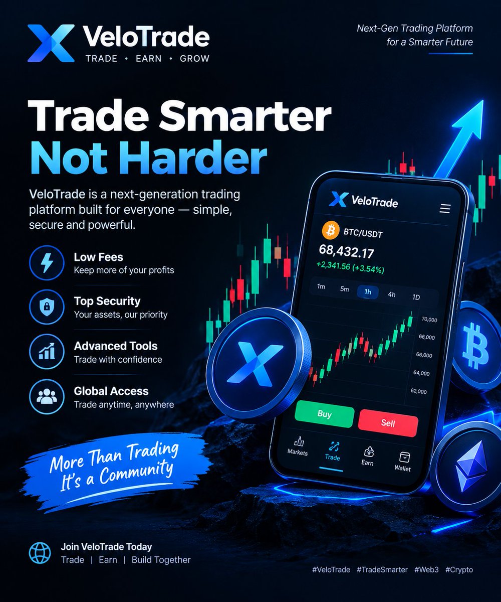 Sanora4321's tweet photo. 🚀 The next wave of crypto trading is here!
Trade smarter with powerful tools, low fees, advanced charts & a Web3 focused experience. 📈⚡
Built for traders who want to stay ahead. 🔥
#Crypto #Trading #Web3 #DeFi #VeloTrade https://t.co/tLQu0P7fvR