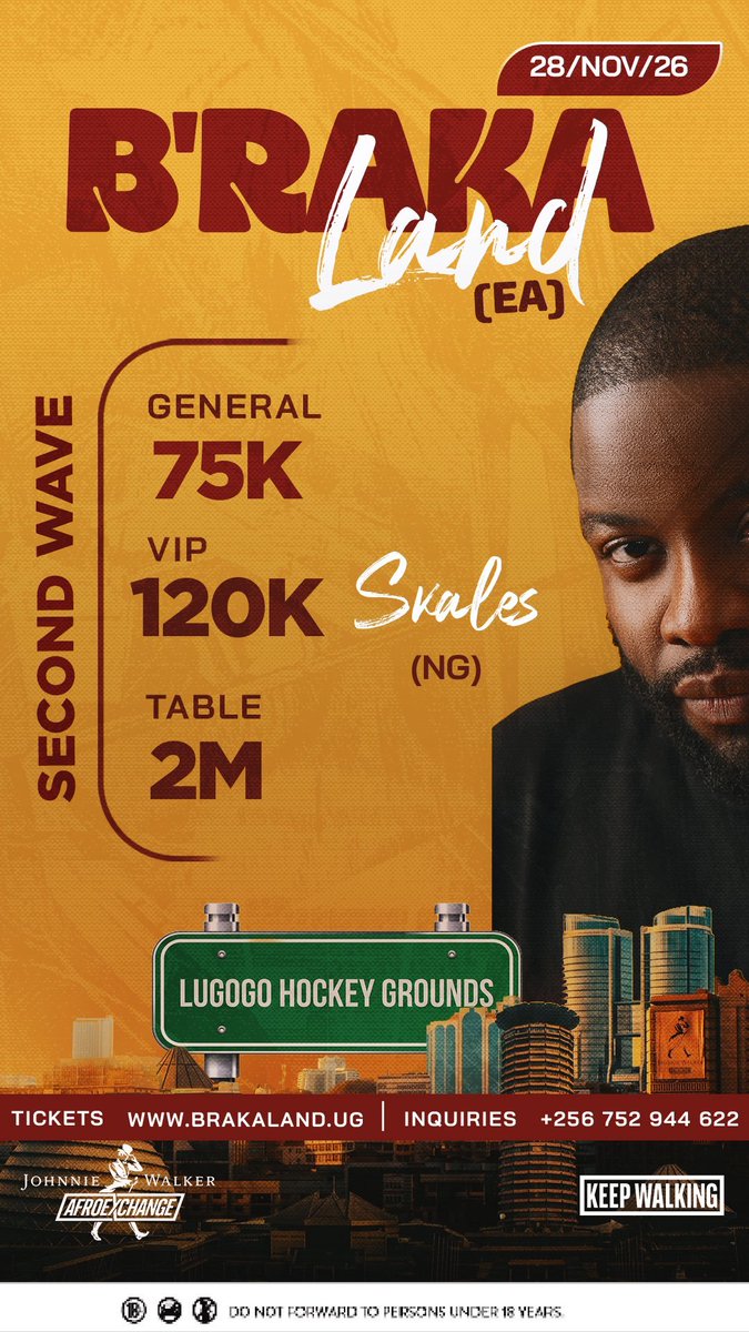 Labayo256's tweet photo. Joshua Baraka unveils Nigerian star Skales as one of the performers at the B’rakaLand EA show on November 28th. 🇺🇬🇳🇬🔥 https://t.co/xi6DGYPf0n