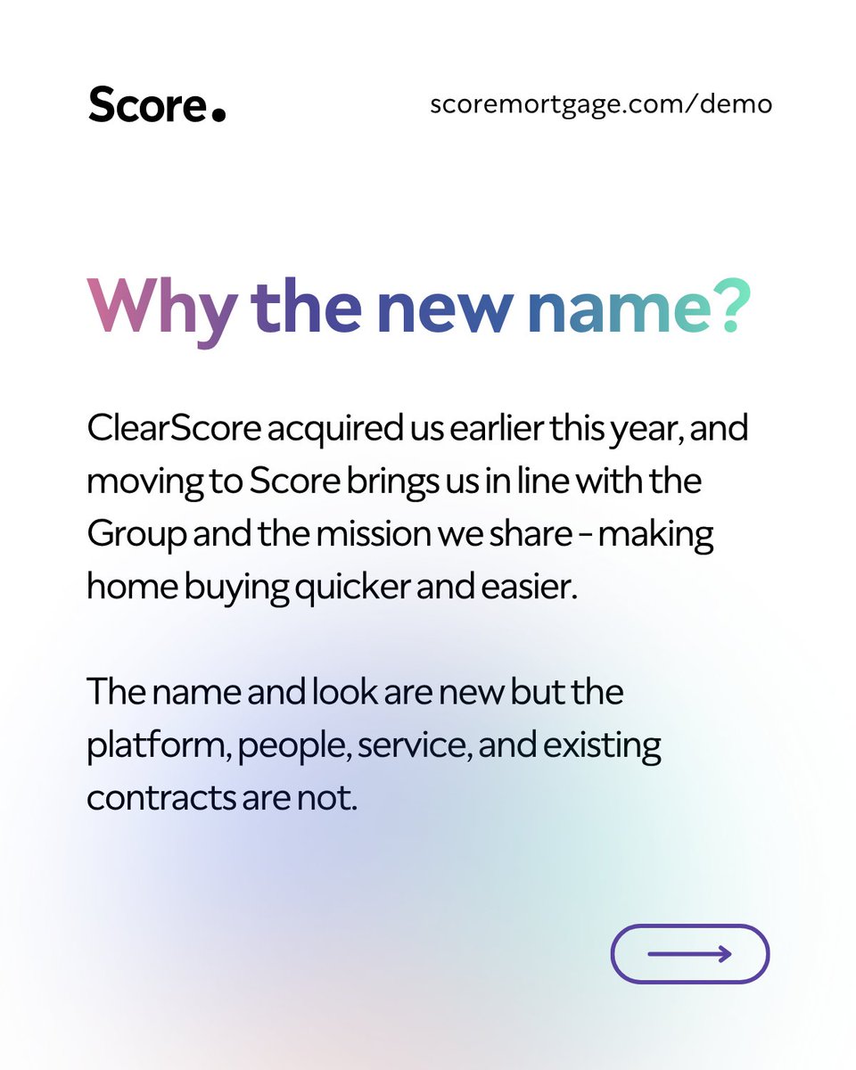 scoremortgage's tweet photo. New name, same platform you trust, now backed by one of the most advanced fintech stacks in the industry. 🚀 https://t.co/At4nDygs0n