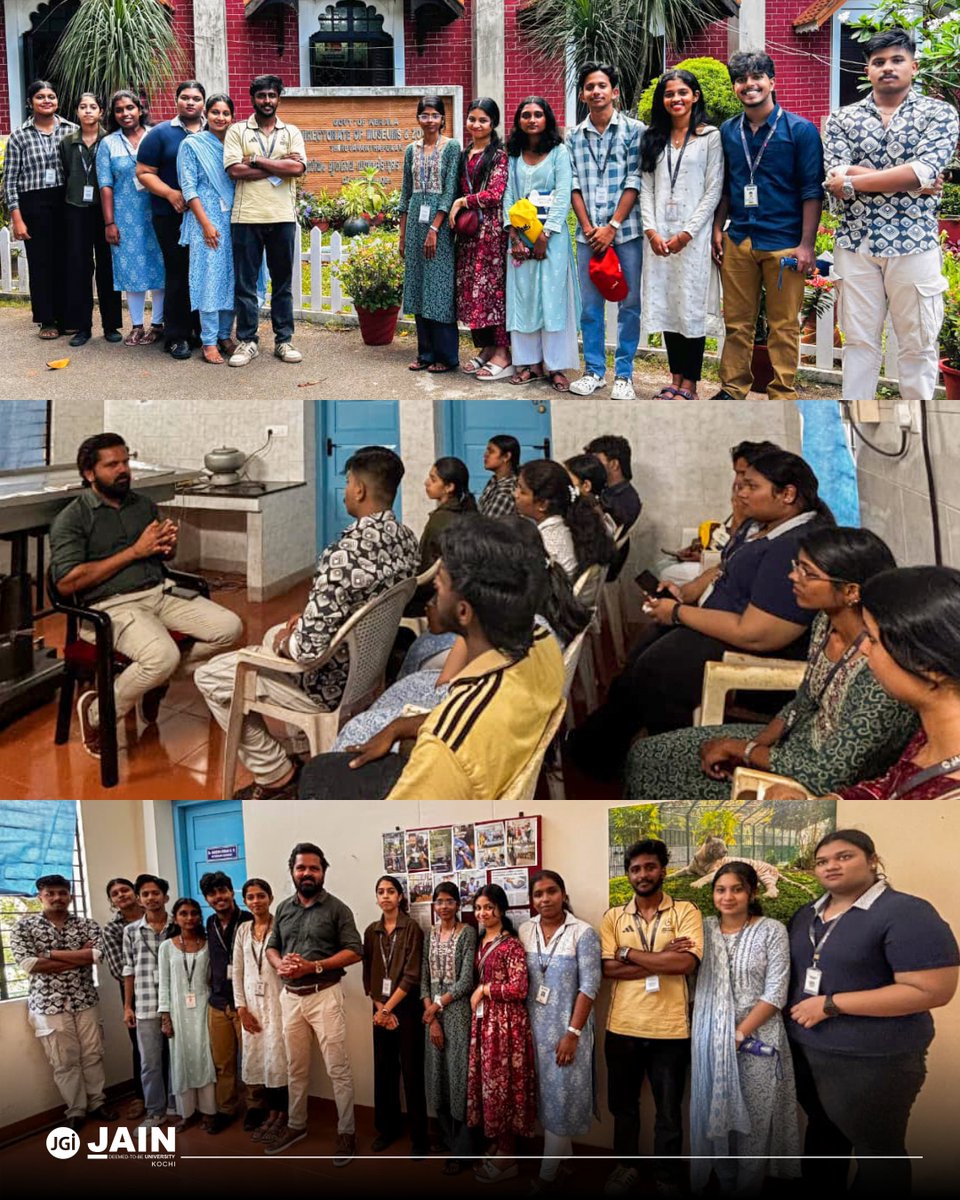 jain_kochi's tweet photo. Students of #JAINUniversityKochi, pursuing https://t.co/aJn5hF0BLZ. #AppliedForensicScience, took their learning beyond the classroom with an #AcademicVisit to Zoological Park, Thiruvananthapuram, gaining first-hand insights into fascinating world of wildlife #ForensicScience. https://t.co/qB5srIASdR