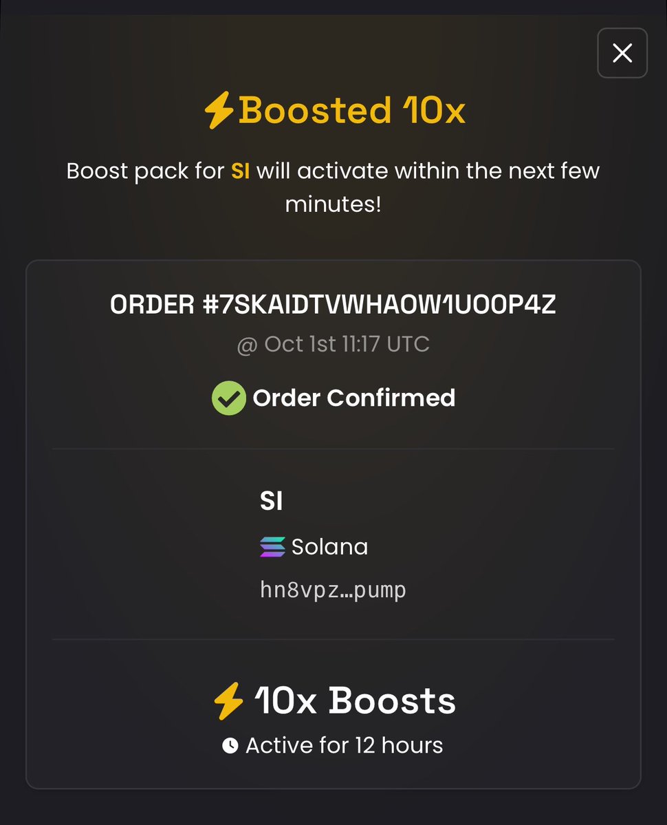 supremeINUSI's tweet photo. ⚡ Boosted 10x SI on DEX Screener!
https://t.co/sh9gnJp4GX https://t.co/lcH7Mgjc8S