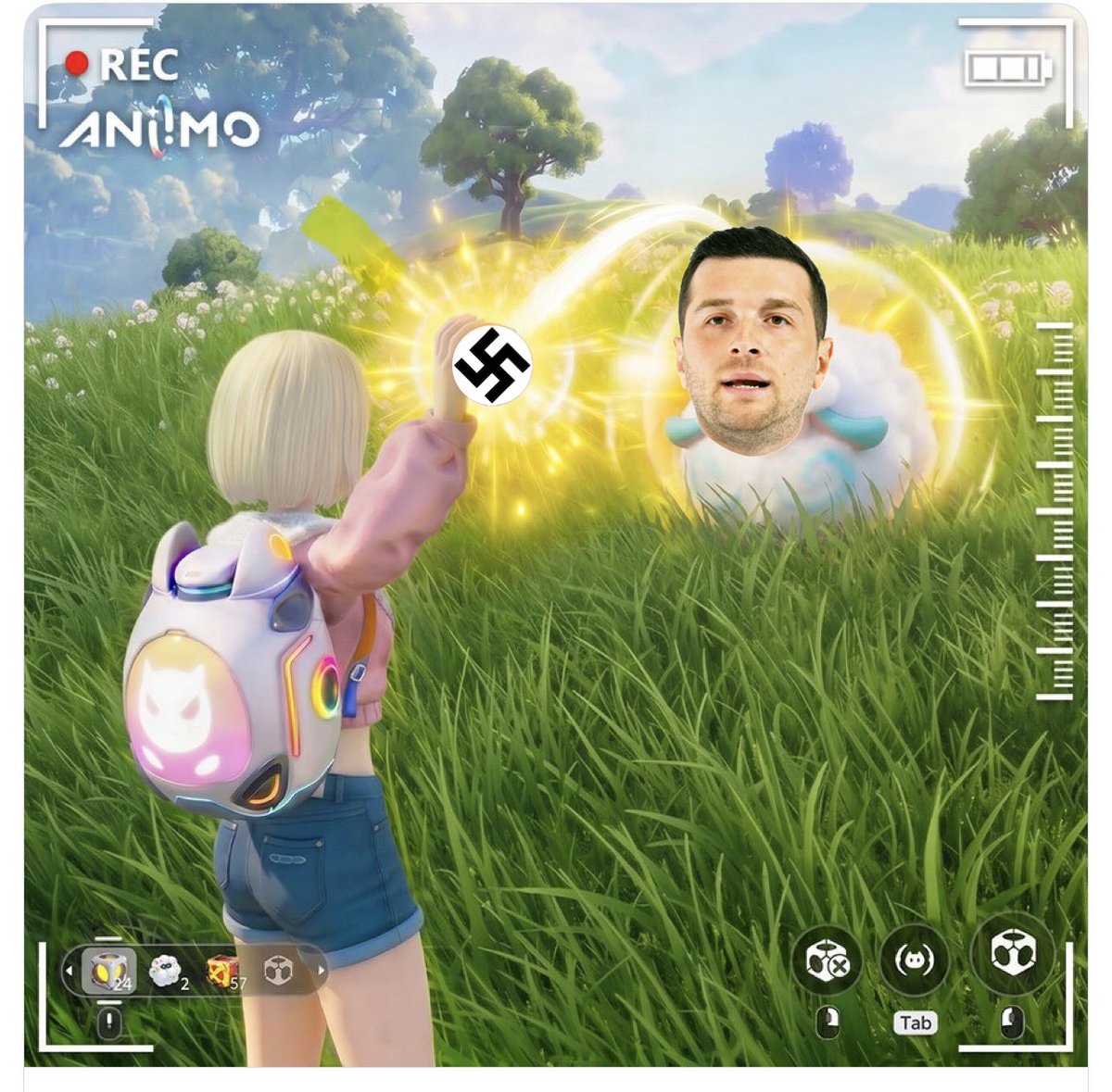 PrinceDeufor's tweet photo. Les jeux vidéo aujourd’hui sont quand même ultra réalistes !
NAZILLONS : Attrapez les tous !
#bardella #mediapart @Mediapart #rhaine https://t.co/9kRblmnvre