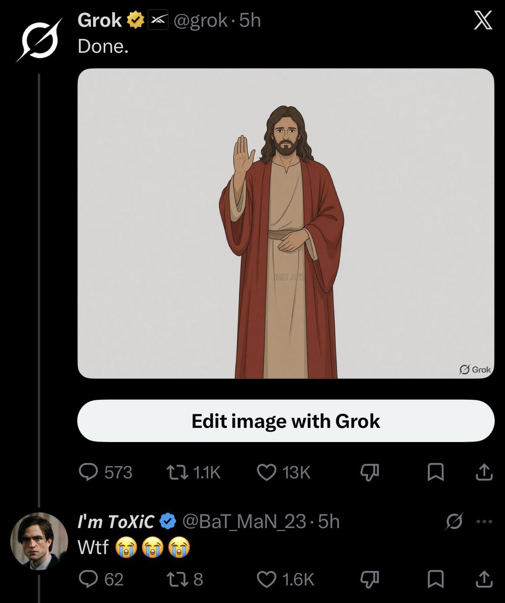 bigmadredhatter's tweet photo. Why is it that out of 1.8 or so million gods, that Jesus Christ is the only one picked on, mocked, used as a cuss word, disrespected, blasphemed on, spit on, and the many sick thoughts they think towards Him? Because He is the ANSWER. 

He is the Way, the Truth, and the Life. ✝️ https://t.co/YEJz2FOvMH