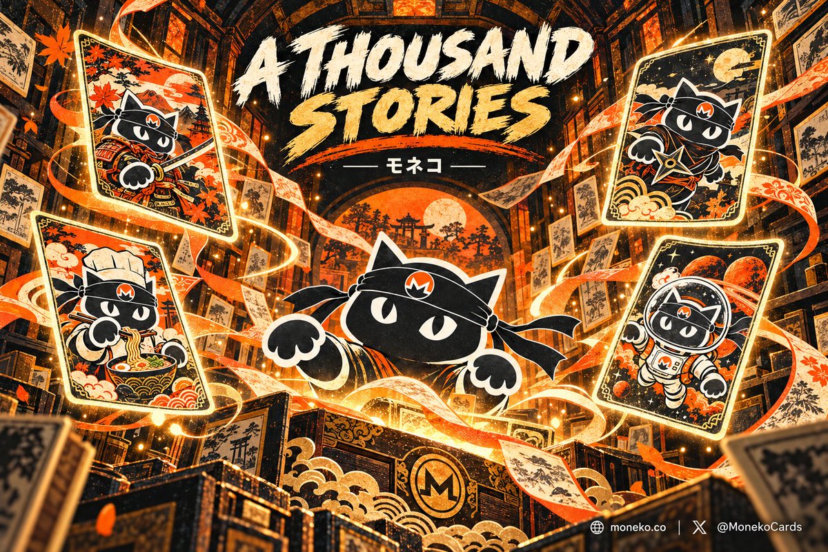 MonekoCards's tweet photo. Inside floated lives he recognised.

The ninja.
The chef.
The samurai.
The cat who touched the stars.
Then a blank card drifted into his paws.
There was room for another story.
Create your Moneko:
https://t.co/4x9XYiegls

solana:82CfUnavgMwUzY1UkUnWpqKMRPqoBuSb15VnEjn1yx9a モネコ https://t.co/kz2BmaFZLW